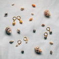Gold White Bronze "Nikan" Freshwater Pearl Earrings | by Ifemi Jewels