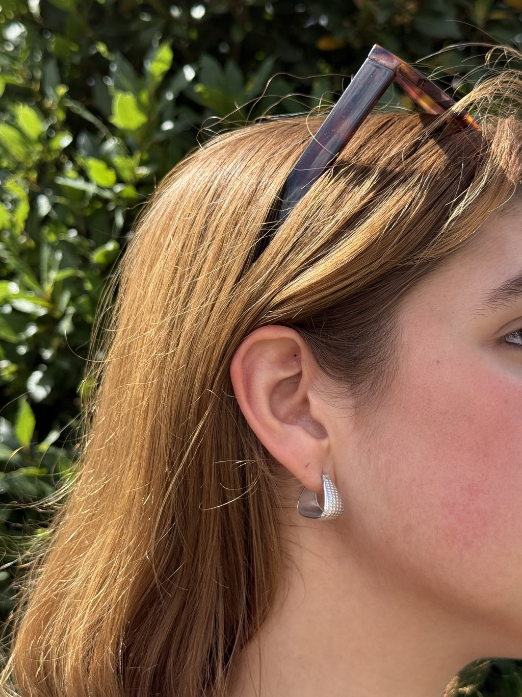 Sterling Silver Mini hoop earrings – Angela | No More Nobody