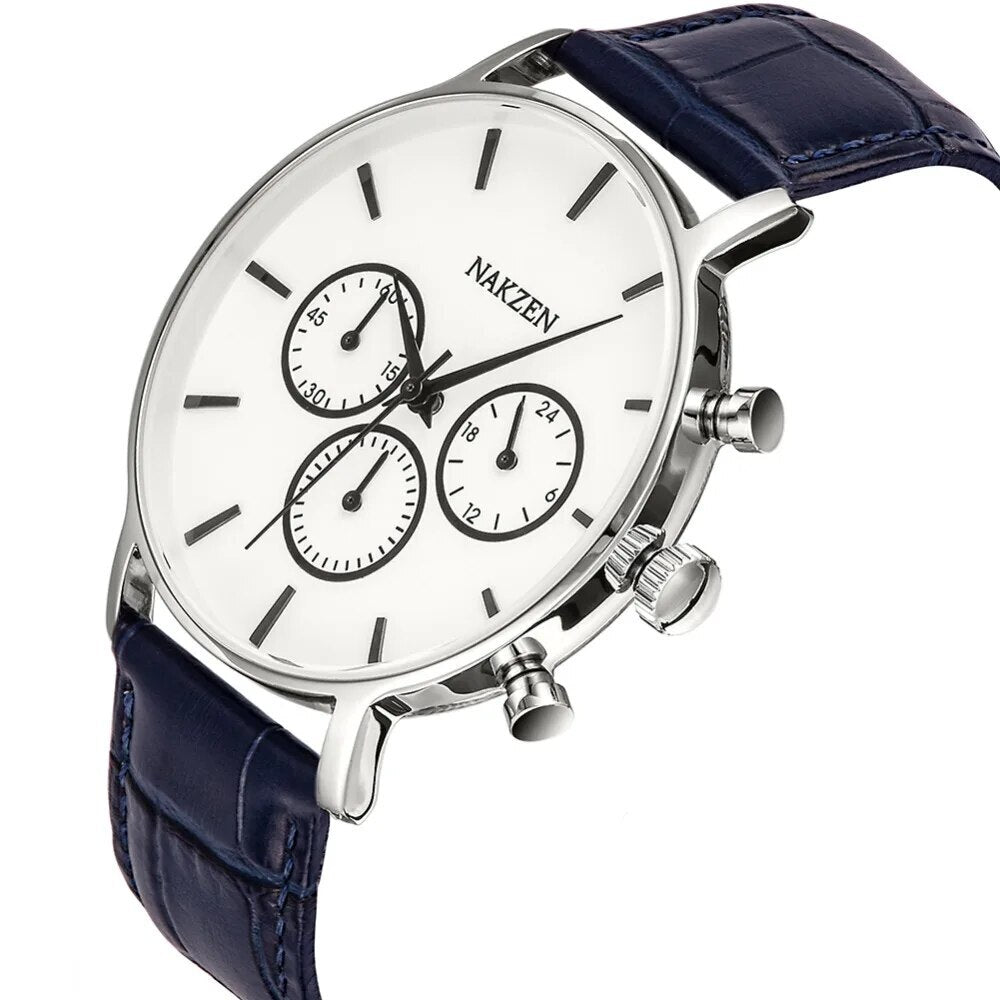 NAKZEN Men Fashion Sport Quartz Simple Clock Business Mens Watches Top Brand Luxury Waterproof Wrist Watch Relogio Masculino 5053
