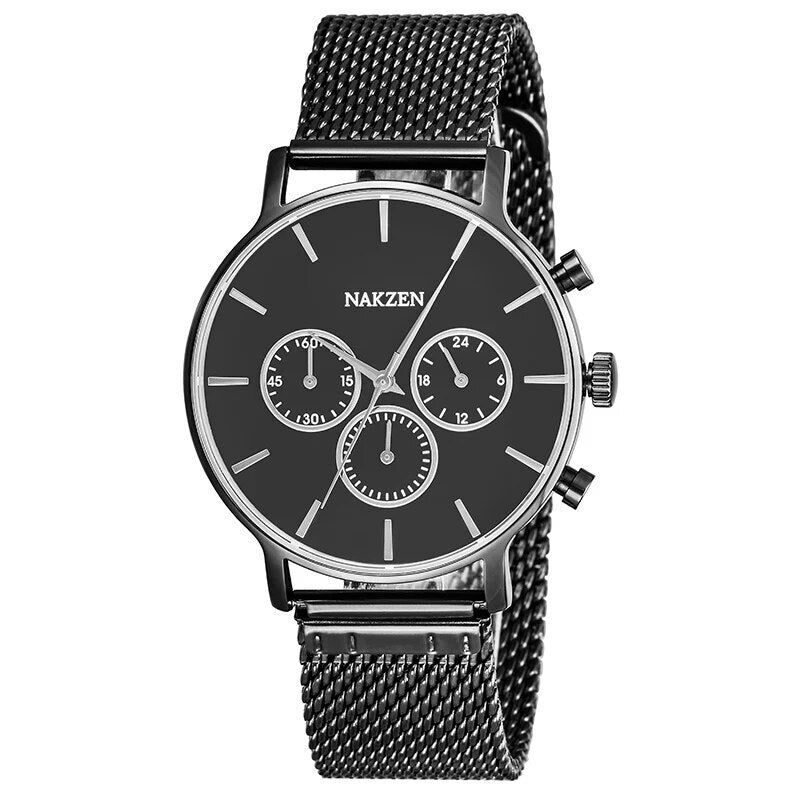 NAKZEN Men Fashion Sport Quartz Simple Clock Business Mens Watches Top Brand Luxury Waterproof Wrist Watch Relogio Masculino 5053