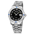 NAKZEN Men Japan NH35 Movement Automatic Mechanical Watch Elegant Diamond Stainless Steel Bracelet Watches Relogio Masculino 6013