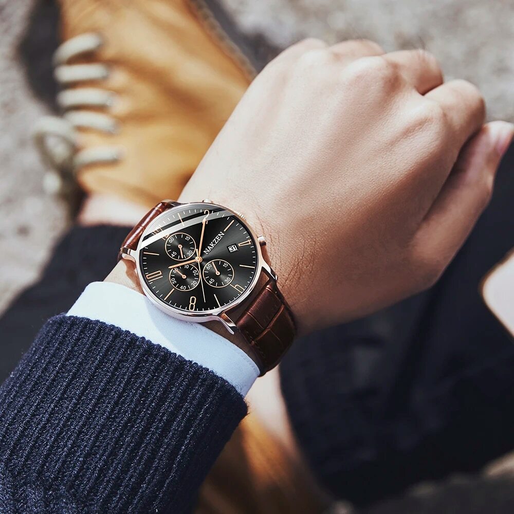 NAKZEN 2018 New Watches Men Luxury Brand Chronograph Man Sports Watches Waterproof Full Steel Quartz Watch Relogio Masculino 5056