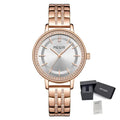 MEGIR Luxury Watches for Women Stainless Steel Dress Clock Fashion Elegant Wristwatch Quartz Watch Ladies Clock Reloj Mujer 7012