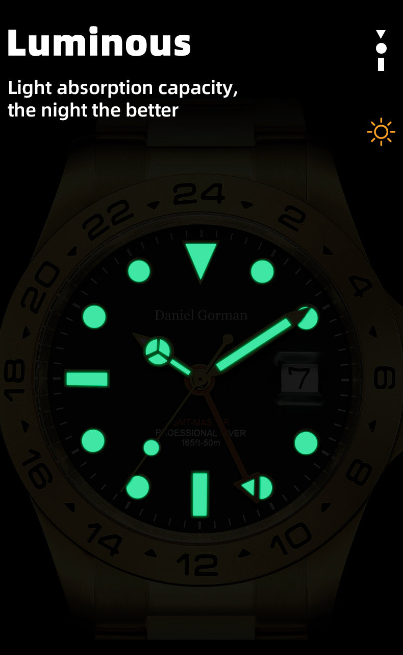 MEGIR Original Luxury Men Analogue Quartz Watch Luminous 5ATM Waterproof Business WristWatch Stainless Steel Clock Montre Homme 8404