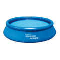 Summer waves inflatable pool round - ⌀366 x 76 cm - swimming pools - including filter pump - pool pump - filter cartridge