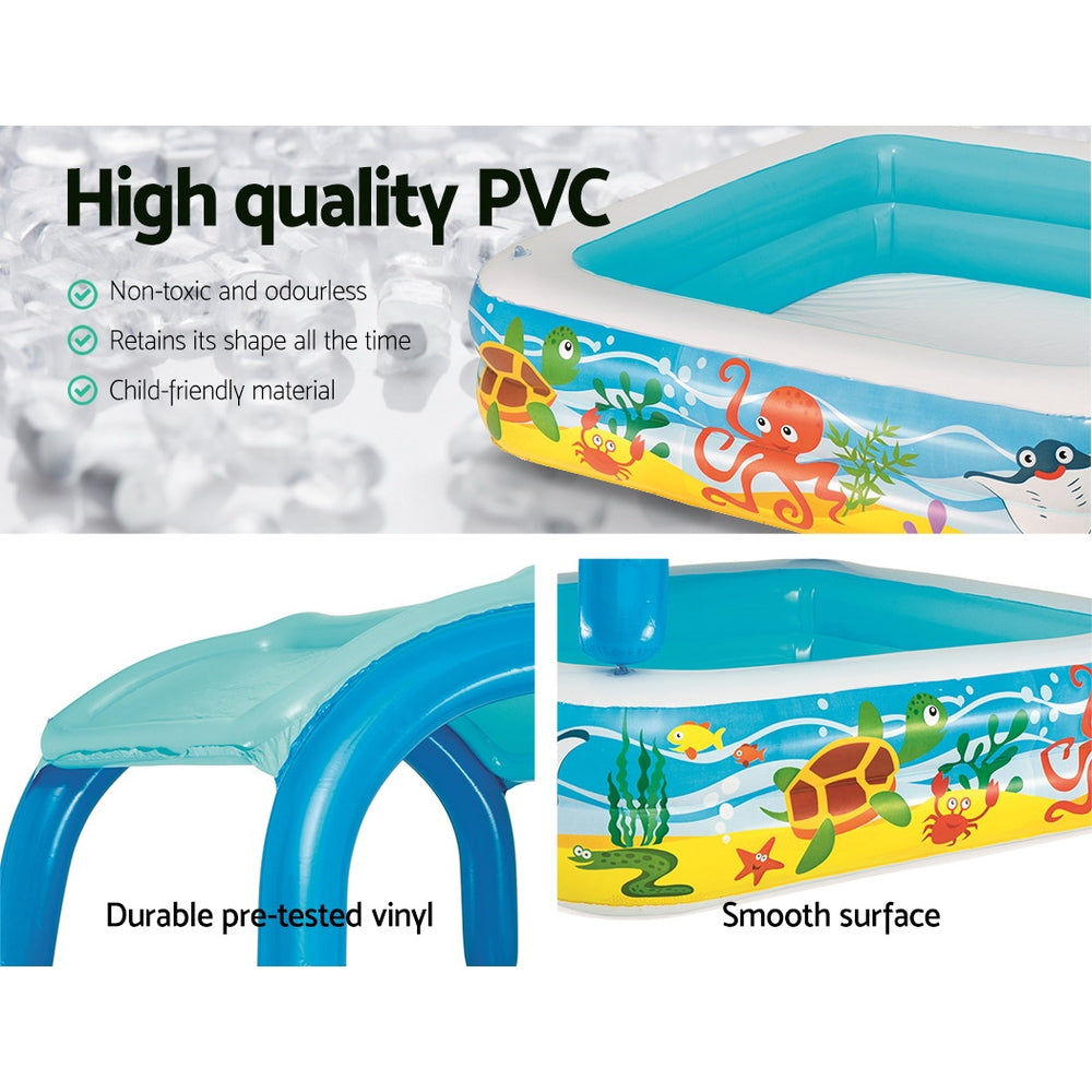 NNEDSZ Inflatable Kids Pool Canopy Play Pool Swimming Pool Family Pools