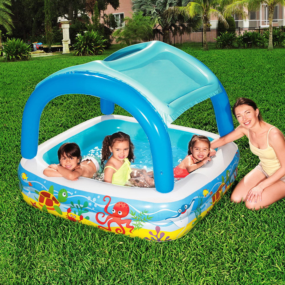 NNEDSZ Inflatable Kids Pool Canopy Play Pool Swimming Pool Family Pools