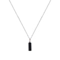 Black Onyx Necklace, Black Onyx Pendant, Sterling Silver Necklace, Gemstone Pendant Necklace | by nlanlaVictory