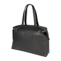 RB2004A | Shopping Bag Convertible to Trunk made of genuine full grain leather, dollar/light grain. Double handle. Black color. Dimensions: 43 x 36 x 14 cm. Packaging: Non-Woven Fabric Bag.