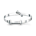 D For Diamond Bow Expanding Bangle with Diamond
