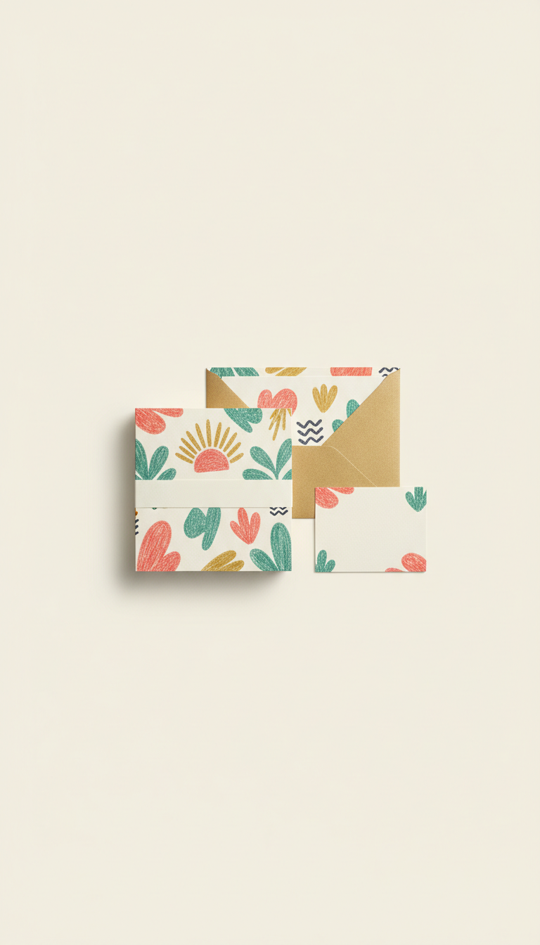 Hand-Illustrated Notecard Stationery Bundle