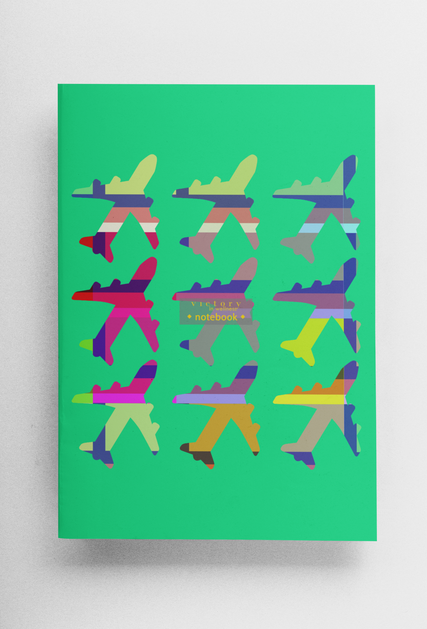 Fly With Me! Green Notebook, Love Aviation | by Victory In Wellness