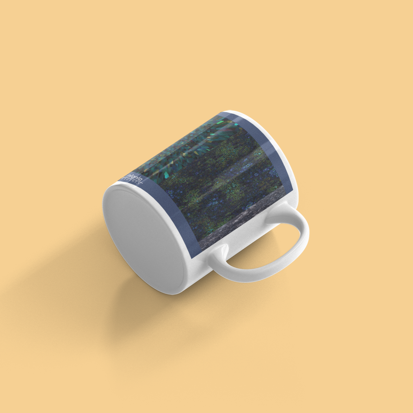 Into The Midnight Ceramic Mug, Stars Design for Coffee and Tea Lovers | by Victory In Wellness