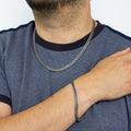 Fred Bennett Oxidised Foxtail Chain Necklace
